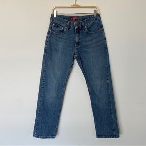Vintage Lee denim low rise straight fit dark washed jeans💙